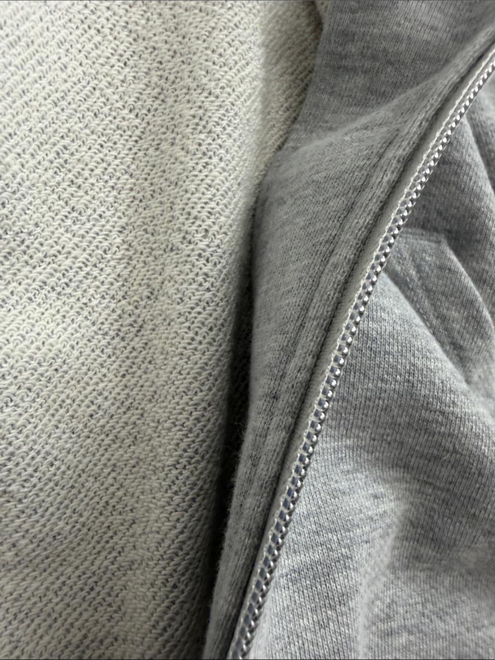 ALO Yoga Heather Gray Zip-Up Waist Length Hooded Bomber Jacket - Picture 8 of 8